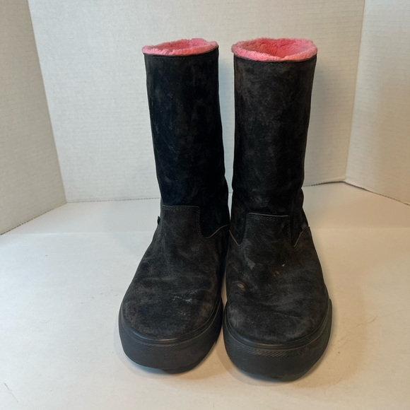 Vans Kira Boot Black Fleece Lined Pink Women’s 7 - Picture 6 of 9